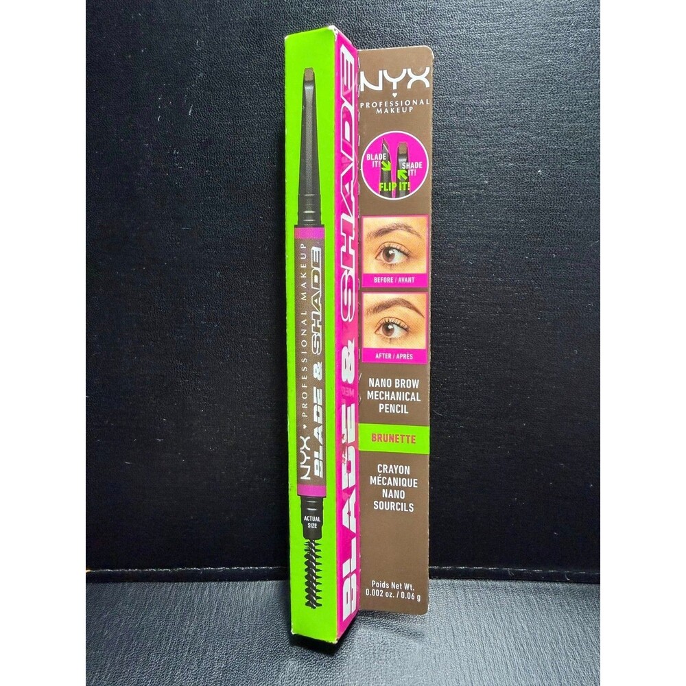 NYX Blade & Shade Nano Brow Pencil Brunette Ultra‑Fine Tip FFBP09